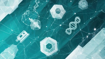 Explore the intricate digital universe of molecular structures, DNA, and scientific innovation, perfect for cutting-edge tech and biotech communications.