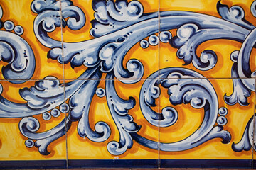 Baroque ceramic tiles from Talavera de la Reina