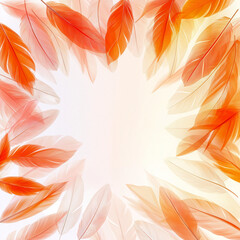 An abstract design featuring a feather that can be u sed for an icon, logo or emblem.