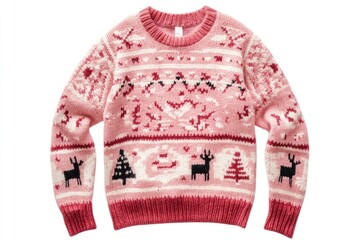 Pink Christmas Ugly Sweater sweater christmas clothing.