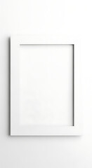 Modern White Square Frame Displayed Against a Clean Light Background