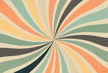 retro background with rays