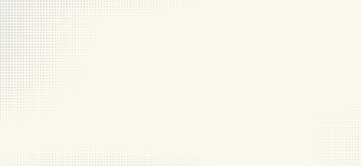 A creamy white backdrop features subtle grey halftone dot patterns cascading from the corners, lending a textured yet minimalist feel to the design, ideal for backgrounds