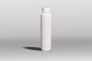 Set of white tubes and bottles. Roller ball tube. Open and closed blank tubes with screw cap....