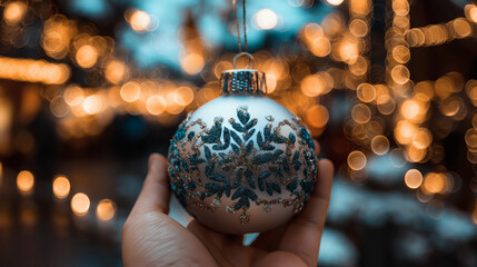 Elegant Christmas Snowflake Bauble