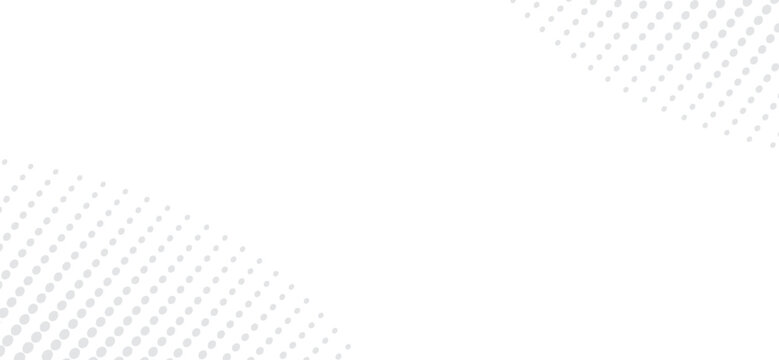 Minimalist background featuring gray halftone dots arranged in diagonal patterns, providing a clean and modern design with ample white space for text or graphic overlays