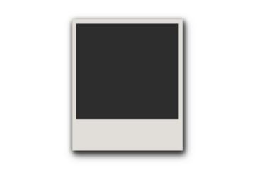 Blank retro photo frame template in polaroid style for mockup, scrapbook, gallery, poster, memory and digital design