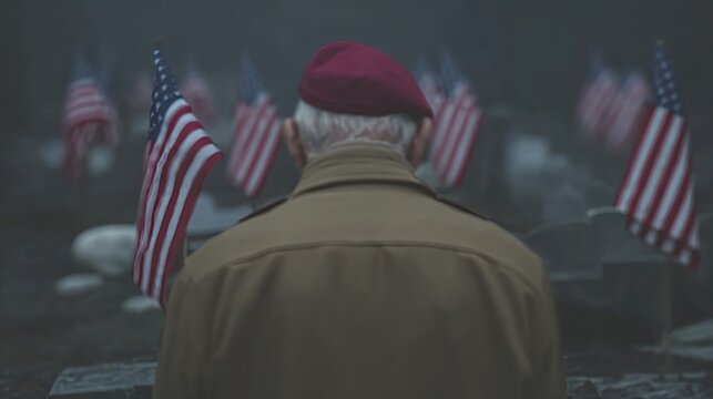 Honoring Veterans With Remembrance, Flags, and Solemn Reflection in a Historic Setting