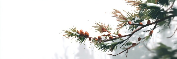 christmas tree with cones