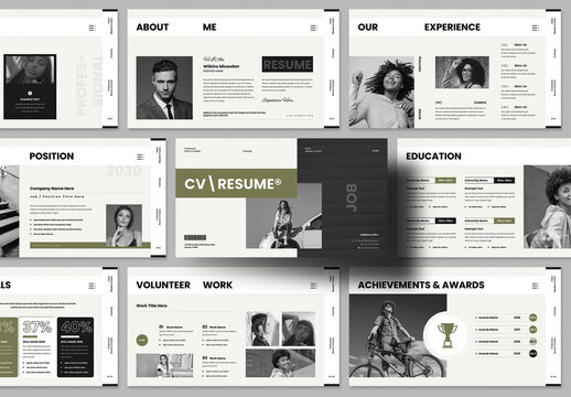 CV Resume Presentation Template