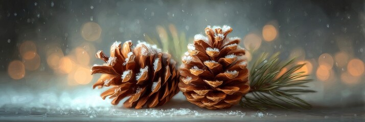 christmas tree with cones