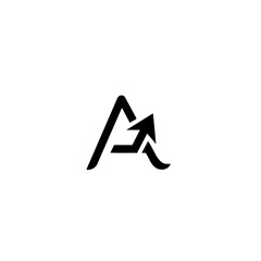 Abstract arrow logo design with dynamic upward movement and geometric style for modern branding and creative identity vector