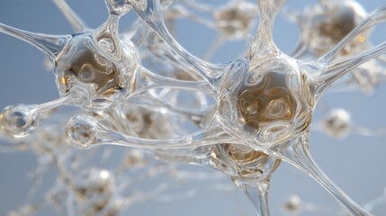 glass neurons network abstract art