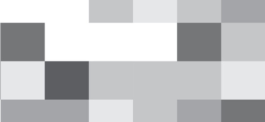 This abstract image features a pattern of squares in shades of gray and white, creating a modern and minimalist design suitable for backgrounds or digital art projects