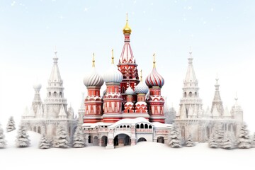 Obraz premium Christmas vintage architecture building landmark.