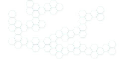 Abstract White Hexagonal Background. Luxury White Pattern. Futuristic abstract honeycomb technology white background. Geometric mesh cell texture	