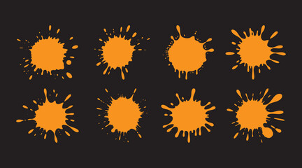 Fototapeta premium ink spill illustration design template