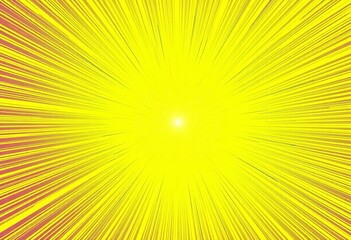 Abstract sunburst, vibrant yellow anime backdrop, optimistic, abstract
