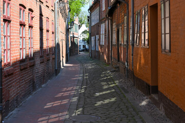 Medieval architecture in a beautiful German city - Luneburg