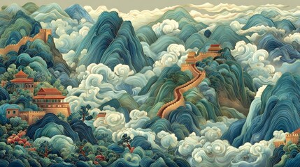 mountain landscape in winter