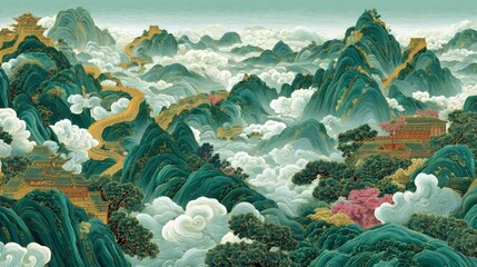 mountain landscape in winter