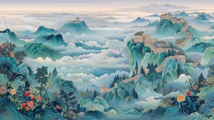 mountain landscape in winter