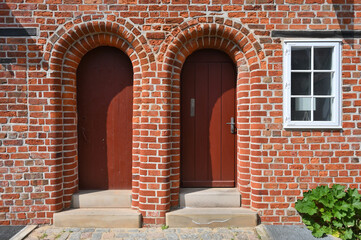 Details of medieval architecture in a beautiful German city - Luneburg