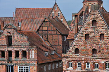 Medieval architecture in a beautiful German city - Luneburg