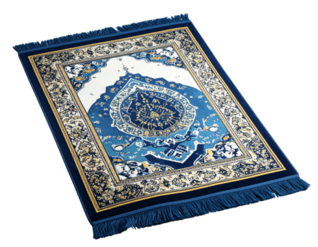 Firefly_Blooming cherry blossom branch isolated on transparent background - Firefly_Beautiful Muslim prayer mat on transparent background   - Powered by Adobe