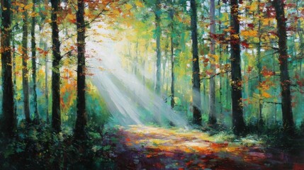 Fototapeta premium autumn in the forest