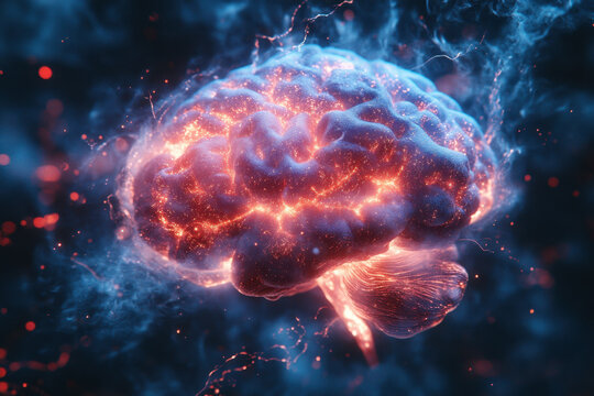 Brain exploding out of its own.