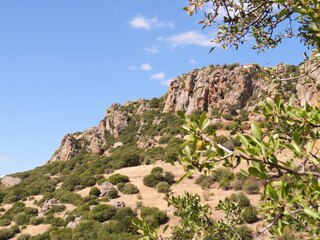 Thracian Meteora,  Majestic rocky formations in the Thracian Meteora region, Greece. Stunning mountain scenery with unique cliffs, perfect for travel, photography, hiking, and eco-tourism exploration.