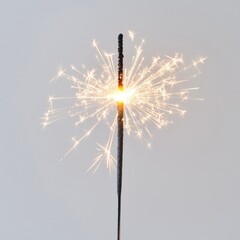 Obraz premium lighting sparkler on white background