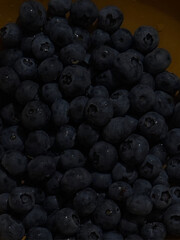 Close-Up of Fresh Blueberries in Bowl