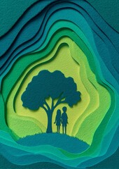 A Creative Concept for Kids Exploring Environmental Awareness in Paper Art