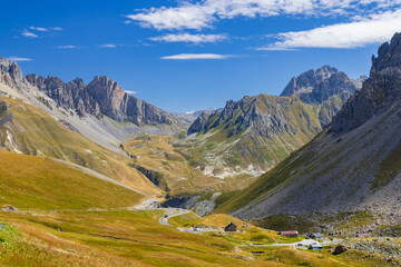 Landscape near Col de la Pare and Col des Rochillesr, Hautes-Alpes, France