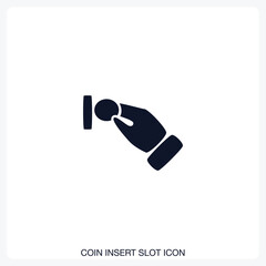 Coin Insert Slot Icon