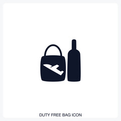 Duty Free Bag Icon