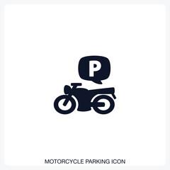 Motorcycle Parking Icon