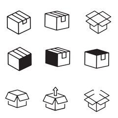 Vector illustration of boxes icon for delivery or any work