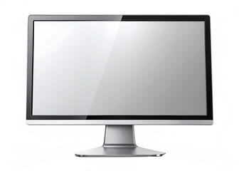 Desktop Computer Screen with Abstract Glitch Border computer monitor display isolated on a transparent background