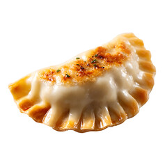 cheese pierogi isolated on a transparent or white background
