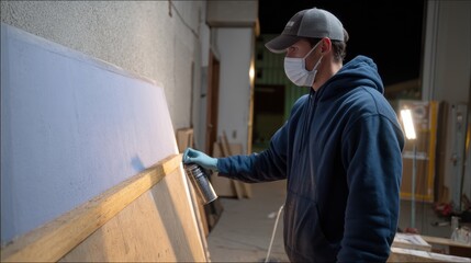Preservation of Urban Graffiti Artwork in Nighttime Setting Using UV Resistant Spray Technology