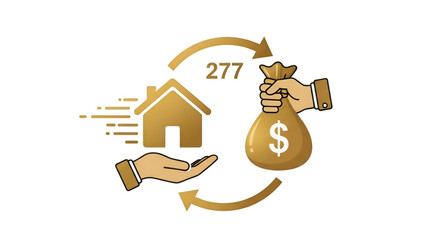 House and Money Exchange with Number 277