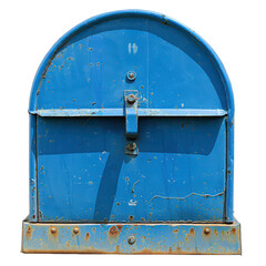 Blue metal chest treasure box strongbox locked security safe.png