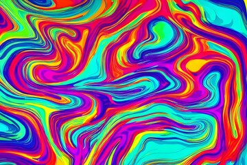 abstract fluid colorful design, digital art, high contrast, surreal style