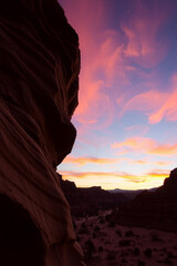 Sandstone Valley Sunset Glow