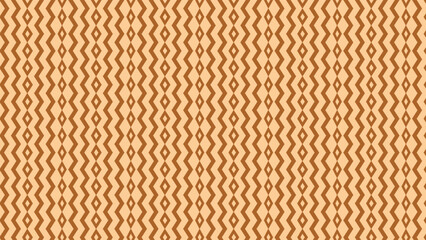 Geometric abstract background featuring repeating zigzag lines and diamond shapes in brown and beige colors, ideal for wallpapers, textile prints, digital design and creative projects