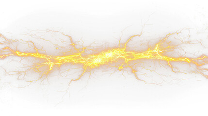 yellow lightning bolt strike PNG cut out, thunderstorm lightning