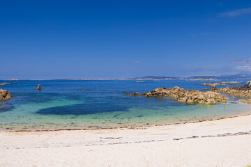 Praia de Con Negro and Praia da Poza beach, Province of Pontevedra, Galicia, Spain